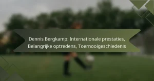Dennis Bergkamp: Internationale prestaties, Belangrijke optredens, Toernooigeschiedenis